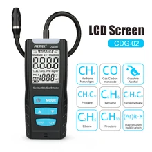 LCD analyseur de gaz compteur automobile capteur de gaz Combustible détecteur de qualité de l'air moniteur détecteur de fuite de gaz avec alarme de choc sonore