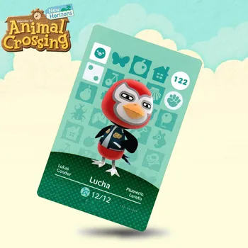 

122 Lucha Animal Crossing Card Amiibo Cards Work for Switch NS 3DS Games