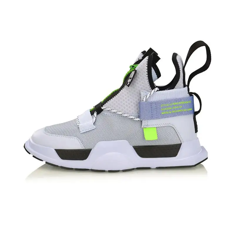 Li-Ning, унисекс, NYFW REBURN WS, Баскетбольная обувь для отдыха, ноская, с высокой посадкой, Китай, спортивная обувь, кроссовки, AGBP028 SJFM19 - Цвет: AGBP028-4H