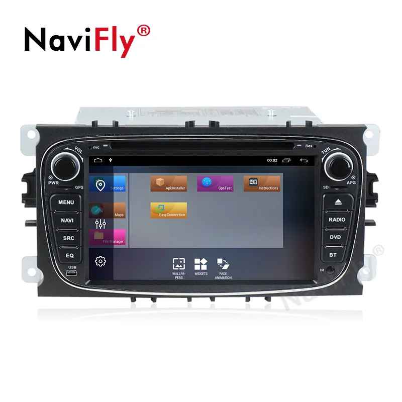 Best Car Multimedia player Android 9.1 2+32G GPS Navigation Autoradio 2 Din For FORD/Focus/Mondeo/S-MAX/C-MAX/Galaxy with wifi player 4