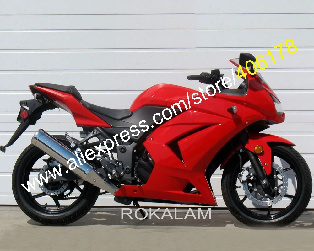 

Литьевая форма Ninja 250R обтекатель для Kawasaki ZX250R 2008-2012 красный велосипед ABS Обтекатели послепродажный набор (литьё под давлением)