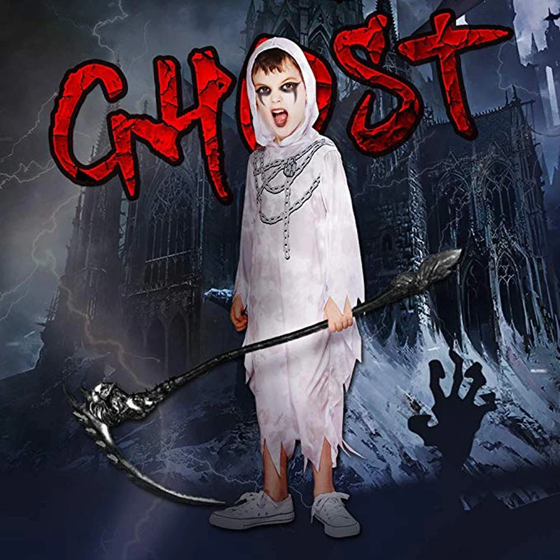 

Snailify Halloween Costume For Kids Reaper Costume Boy Ghost Costume Child Phantom Cosplay Horror Vampire Tunic