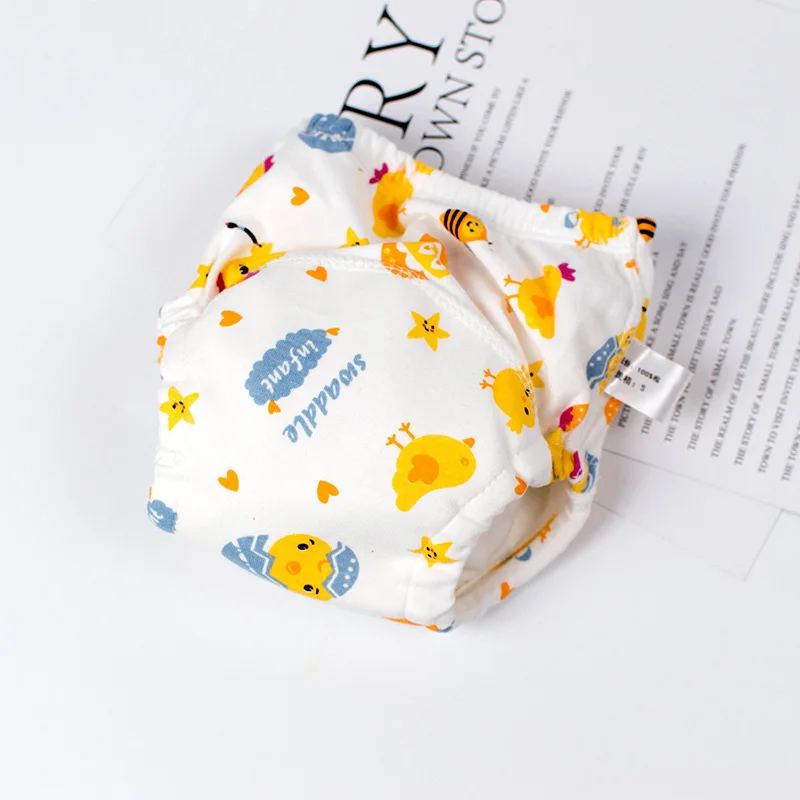 1Pcs Baby Diapers Cute Waterproof Partition Diapers Newborn Cotton Diaper Cover For Children Training Pants washable Diapers