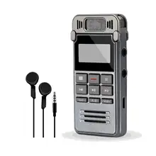 Диктофон, портативный диктофон, 8 Гб перезаряжаемый диктофон с однокнопочной записью для класса, Lectur