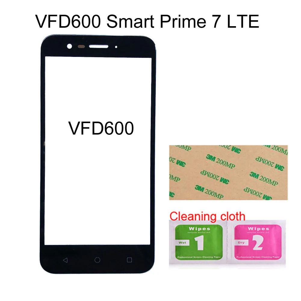 Для Vodafone VFD610 Smart N8 LTE передняя панель стекло для Vodafone VFD600 Smart Prime 7 LTE переднее внешнее стекло(без сенсорного экрана - Цвет: VFD600