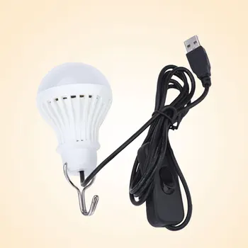 

5W LED Bulb Energy Saving Adjustable Portable Light Camping Outdoor Hiking 300lm