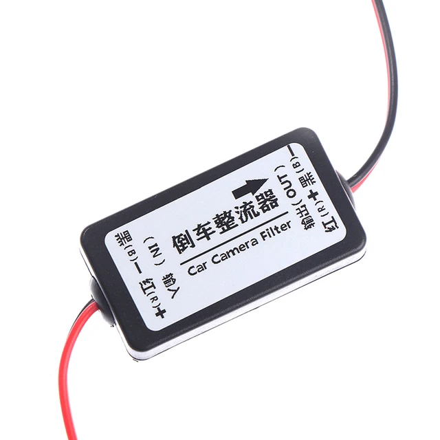 12V DC Power Relay Capacitor Filter Rectifiers for Car Rear View Back Up Camera 3