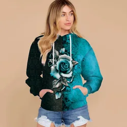 2021 outono e inverno nova moda feminina na moda impresso hoodies