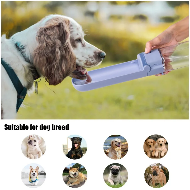 Портативная бутылка для воды собак складная дорожная чашка уличная кормушка