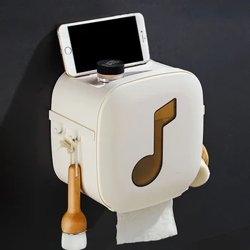 

Waterproof Toilet Paper Tissue Box Paper Towel Dispenser Rack Household Drawer Boxes Non-Punching Bathroom Accessories FH012