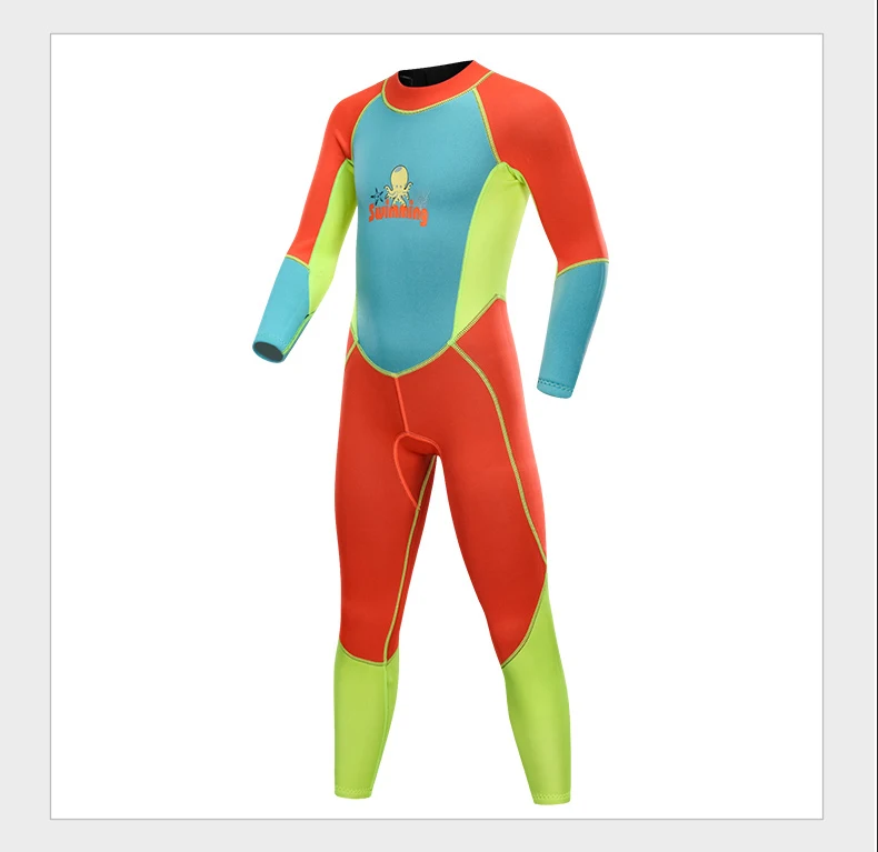 2 мм неопрен полный Гидрокостюмы большой/маленький детский неопрен полный тела гидрокостюм для детей Молодежный термокупальник подводное погружение костюмы для серфинга