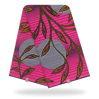 

New Wax Print Fabric 6 yards High Quality African Wax 100% Cotton Wax Fabric for Sewing Material