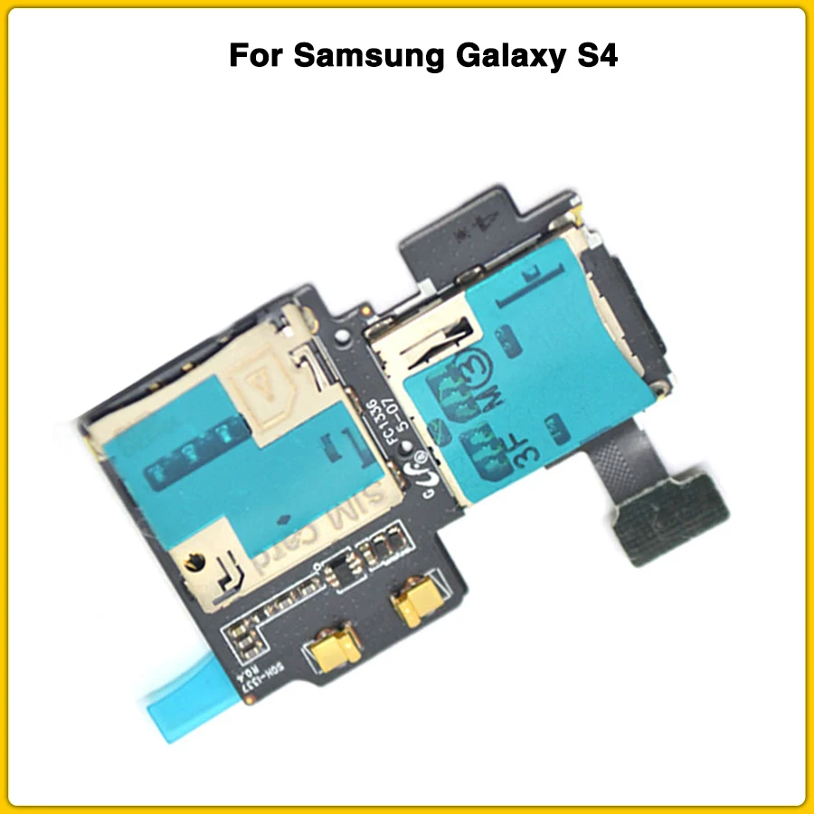 Новый i337 i9500 i9505 держатель для чтения sim карт лоток гибкий кабель Samsung Galaxy S4 Micro SD