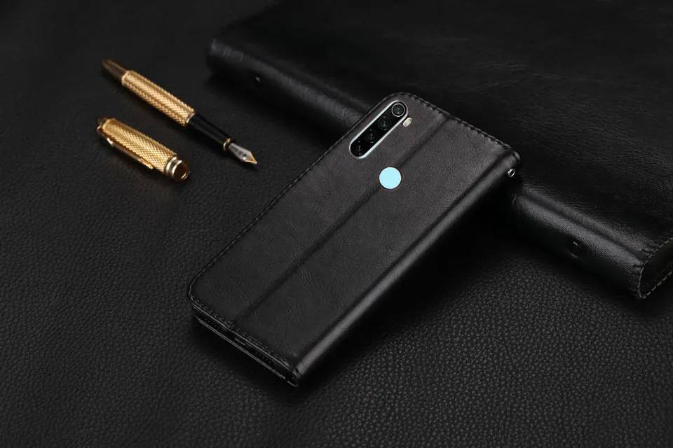 Чехол-книжка для Xiaomi Redmi Note 8 T, чехол для Xiomi Redmi 8 8A, роскошный чехол-книжка из искусственной кожи, простой чехол для телефона