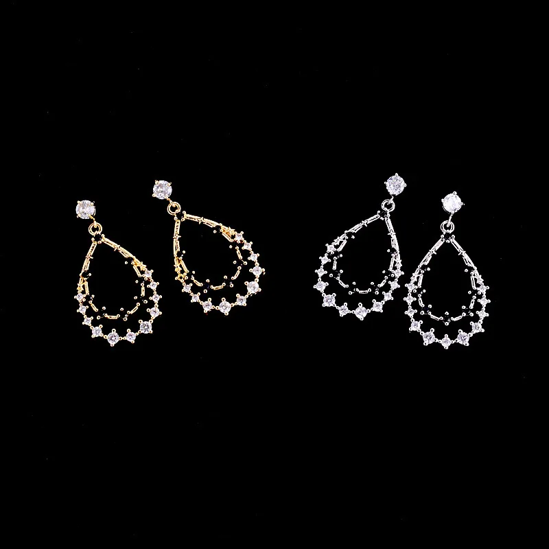 Серьги новинка 2019 Необычные оригинальные серьги в виде кольца с красным