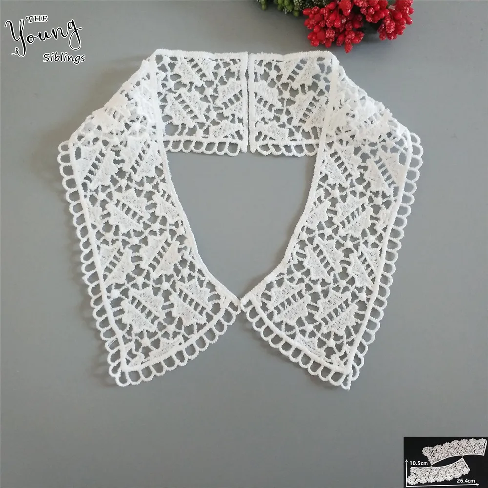New arrive Sewing Lace Applique Neckline Exquisite Decoration DIY Trim Embroidery Fabric Accessories Collar Craft supplies | Дом и сад