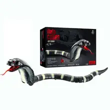 Novidade rc cobra cobra naja viper controle remoto robô cobra brinquedo e ovo cabo de brinquedo animal engraçado assustador natal crianças presente