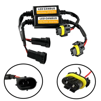 

1pc LED Headlight Canbus Wiring Kit 9005 Computer Warning Error EMC Resistor Canceler Decoder