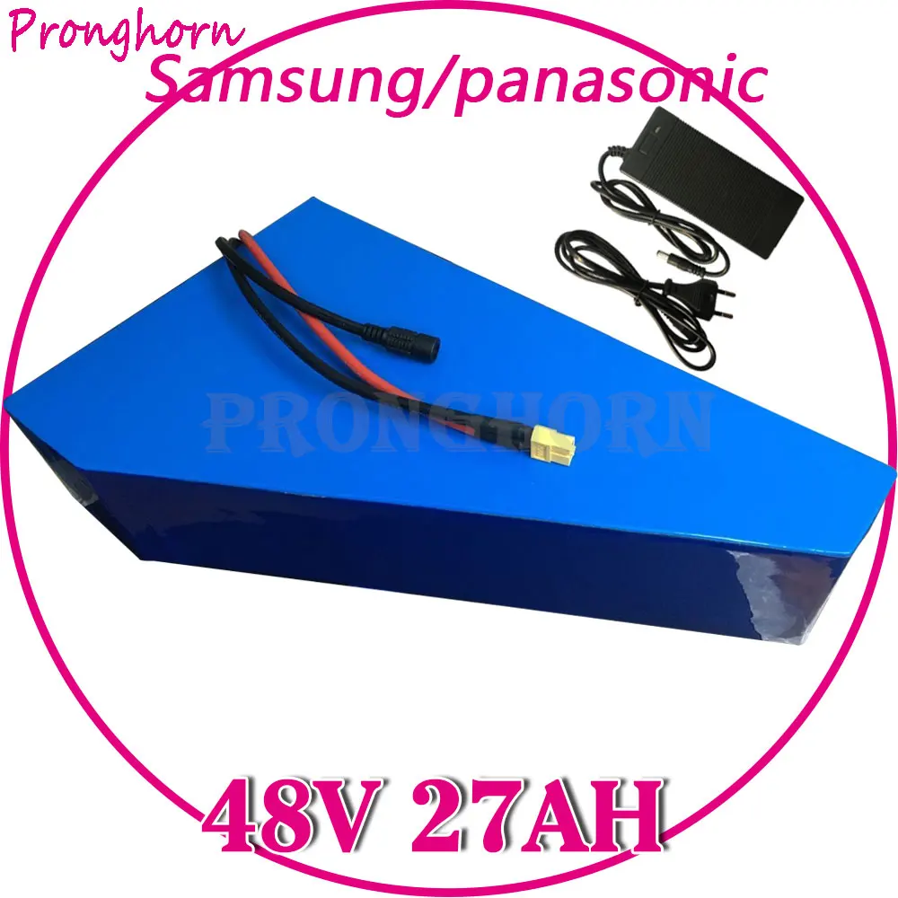 Высокая Мощность 2000W 48V 27AH литий-ионный Батарея 48V 27AH для е-байка Батарея использовать Panasonic/samsung сотовый с 50A BMS Зарядное устройство