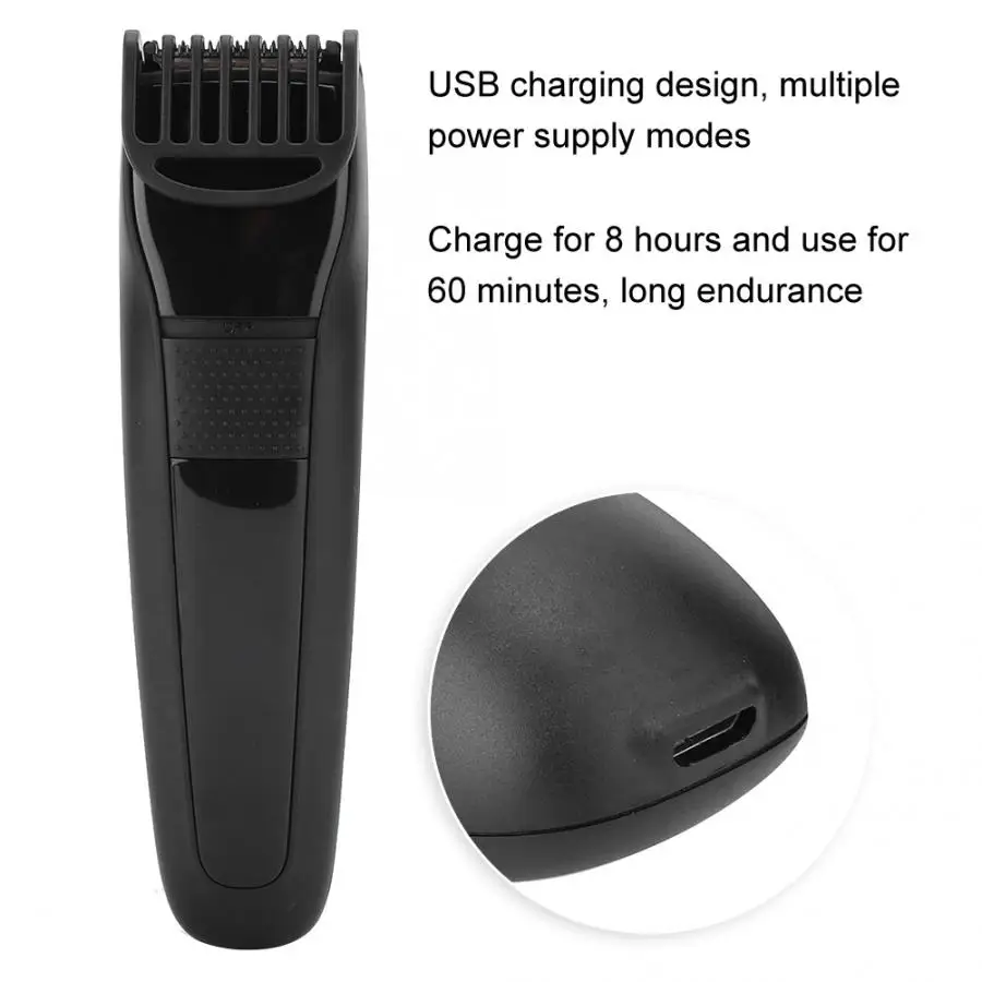 Бритва профессиональное Зарядное устройство USB машинка для стрижки волос Триммер Регулируемая машинка для стрижки волос лезвие бритвы