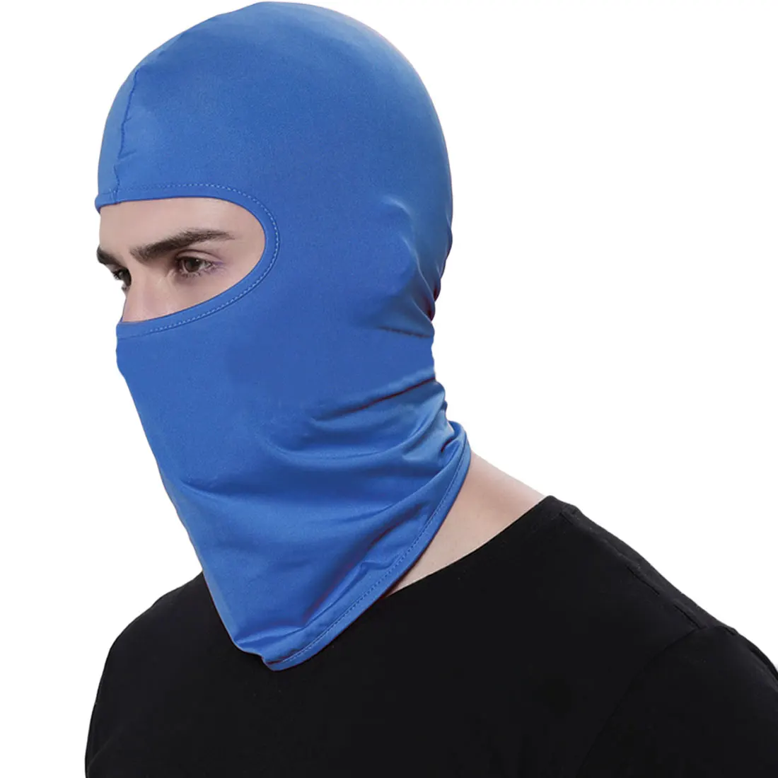 Royal Blue Маска зимняя теплая шапка мужская шапка утолщенная ветрозащитная шапка шарф с ушками бини на открытом воздухе Велоспорт Бег Лыжная маска Ультра тонкая - Цвет: Royal Blue