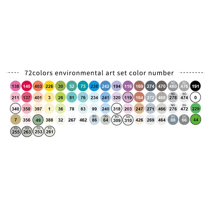 72colors-Environment Finecolour EF103 на спиртовой основе маркер для рисования с мешком 12/24/36/48/60/72/240 Цвета жирной Мягкая зубная щетка с двумя головками и маркер для белой доски профессиональный - Цвет: 72colors-Environment