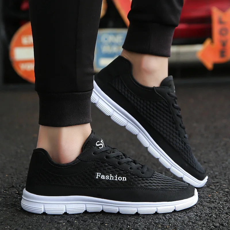 

2019 Summer Korean-style COUPLE'S Casual Large Size Athletic Shoes Men's 46 47 48 Mesh Breathable Athletic Shoes