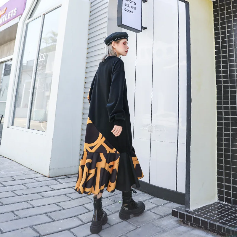 Max LuLu модные корейские женские панковские уличные женские зимние длинные платья в полоску элегантная одежда Повседневная Лоскутная одежда Vestidos