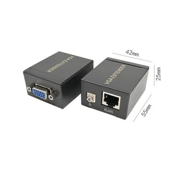 

Passive vga twisted pair transmitter 60m VGA extender vga network cable extender vga network cable transmission