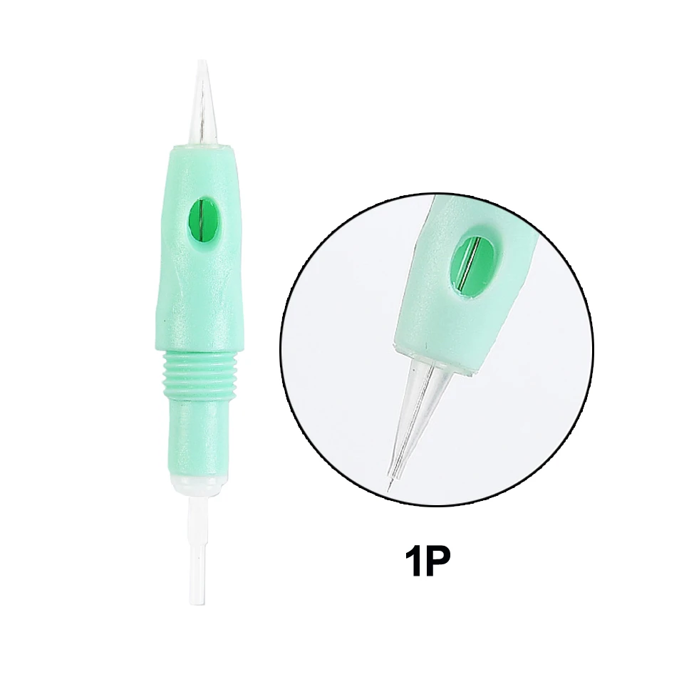

30PCS 8mm Sterilized Screw Green Tattoo Cartridges Charmant Needles Microneedling Microblading For Charme Princesse Liberty Pen