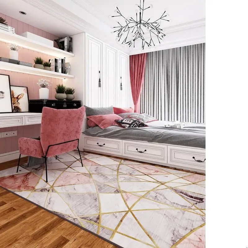 Azienkowe Babyroom Пушистый Детская комната двери Kleed Badroom Tapete кухня розовый Vloerkleed для спальня килим области пол ковры