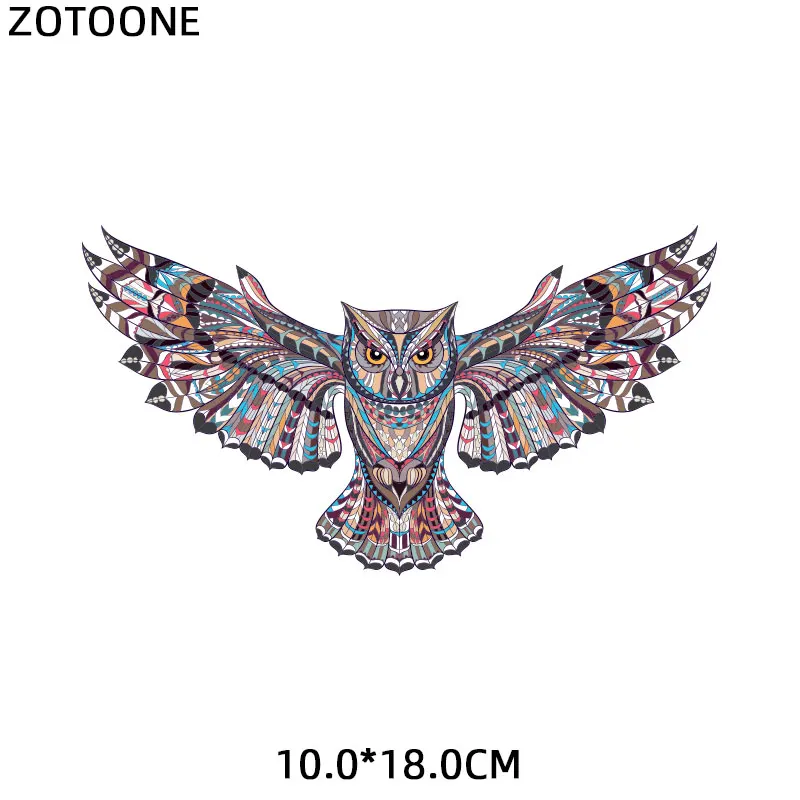 ZOTOONE наклейки с животными для железной одежды аксессуары DIY футболки Платья моющиеся теплопередачи - Цвет: ZT0934