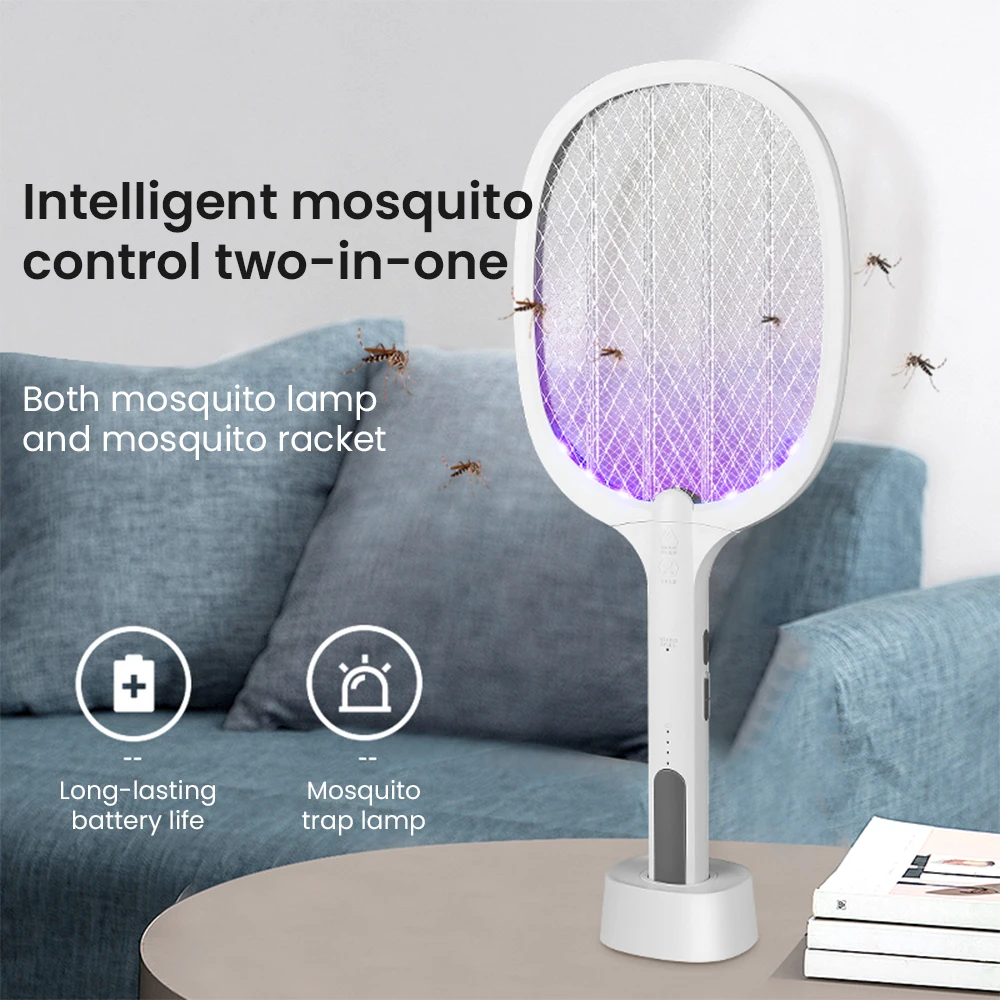 Anti Mosquito Solar Lamp USB Rechargeable Electric Shock Mosquito Killer Lamp Protable Electric Mosquito Flies Bug Zapper Light household mosquito killing lamp electric zapper killer lamp wall mounted and desktop mosquito trap lamp battery powered