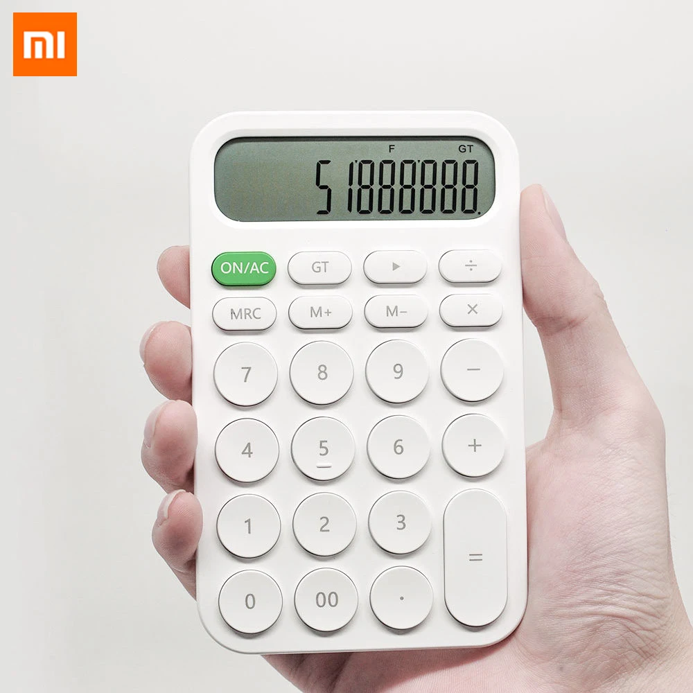 

Xiaomi MIIIW 12 Digit Electronic Calculator Simple LED Display calculation tool H30 Office Working Student Stationery