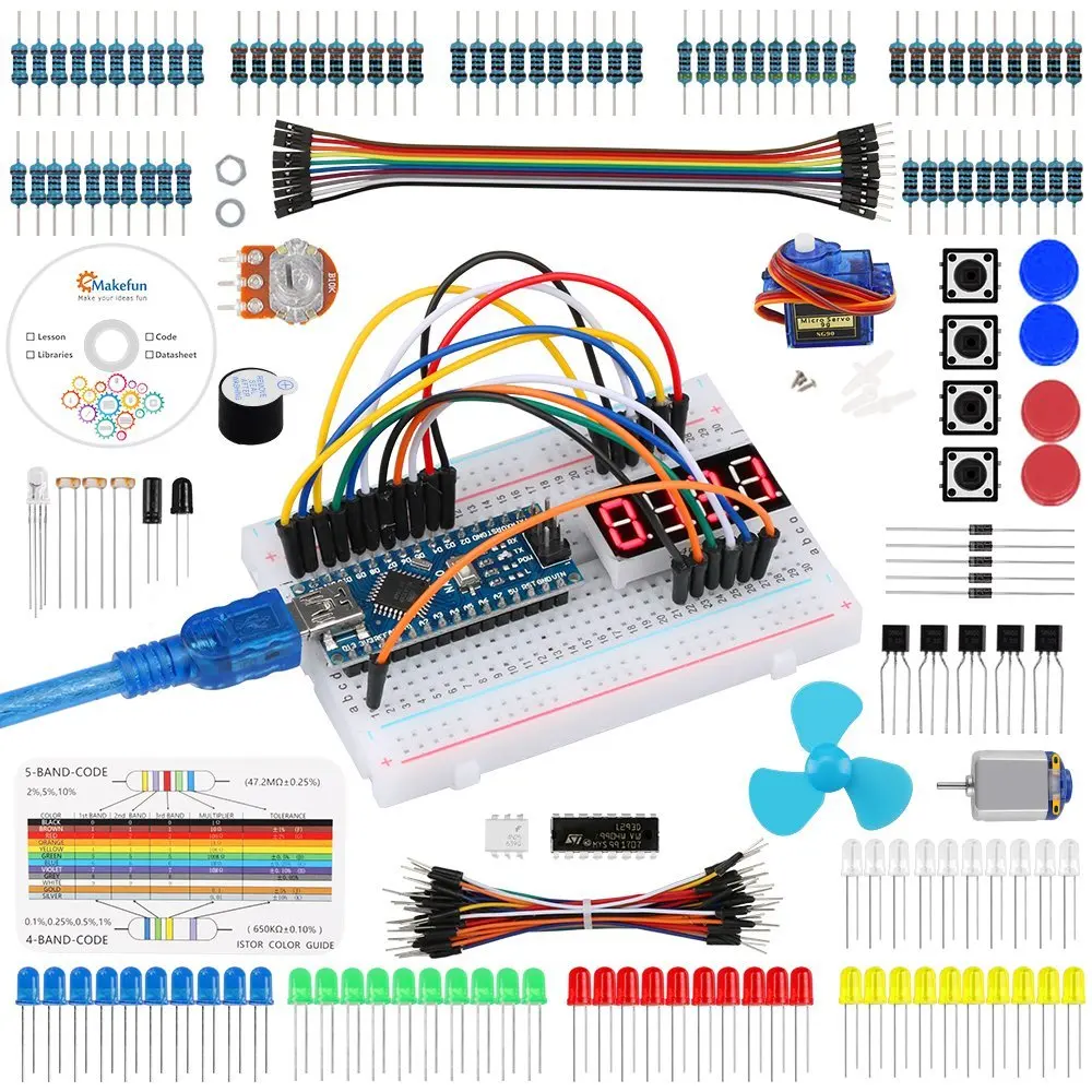 Keywish-for-Arduino-Nano-Project-Super-Starter-Kit-with-Detailed-Tutorial-for-Arduino-R3-Mega-2560