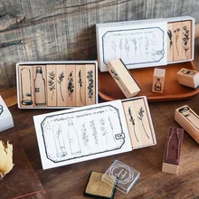 

Natural Series of Retro Plants Planner Stamp DIY Wooden Rubber Stamps for Scrapbooking Stationery Scrapbooking Standard Stamp