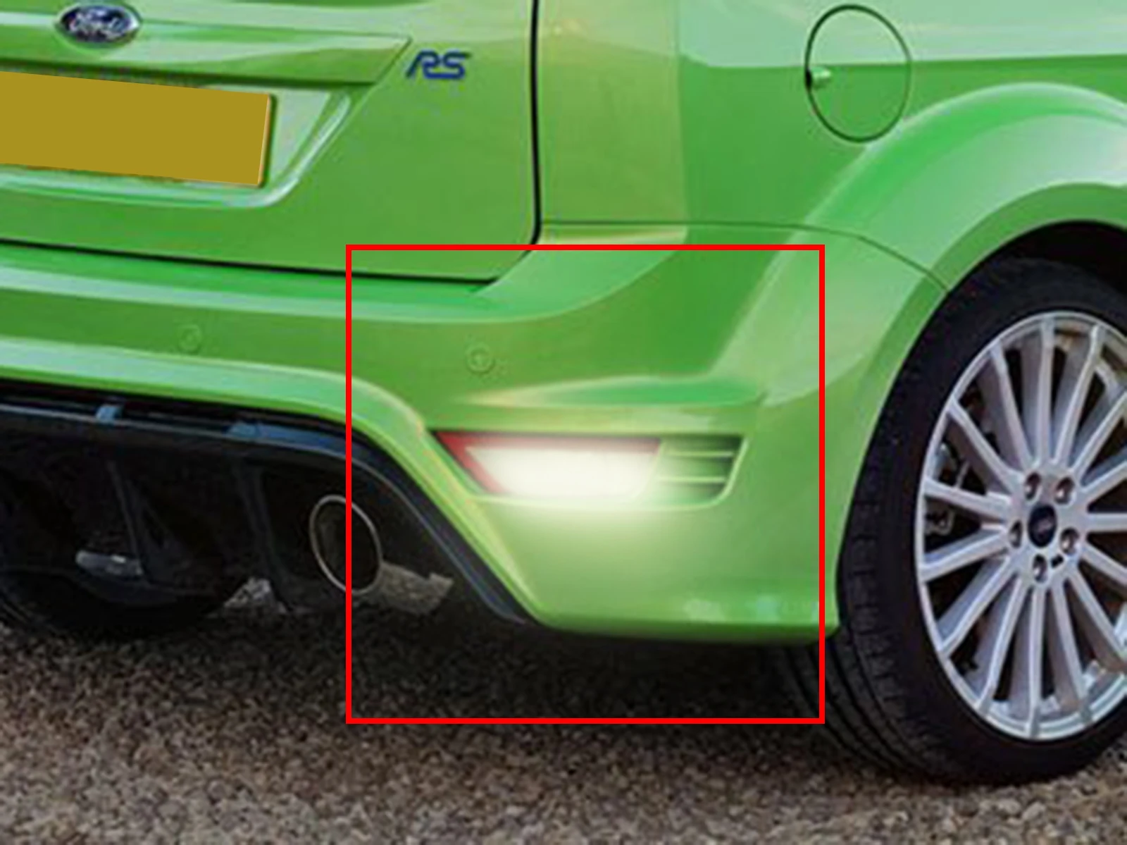 1x правый O/S задний бампер отражатель противотуманный светильник лампа подходит для Ford Focus MK2 2008-2010