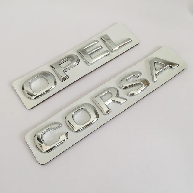 1pcs Abs Chrome Opel Corsa Car Letter Rear Trunk Decals Emblem Badge  Sticker Decal For Astra Mokka Insignia Zafira Corsa Tigra - Car Stickers -  AliExpress