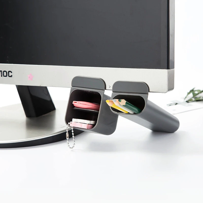 

Creative Multifunctional Square Desktop Storage Box Computer Pocket Pen Holder Home Office School Stationery Storage Organizer