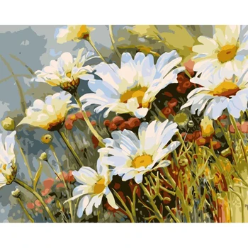 

Mother chrysanthemum diy oil Painting By Numbers Kit Acrylic paint by numbers Picture HandPainted On Canvas For Wall Art Picture