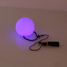 Пои(мячик на верёвке) светодиодный шар шары для танца живота профессиональный танец красочный уровень Белый