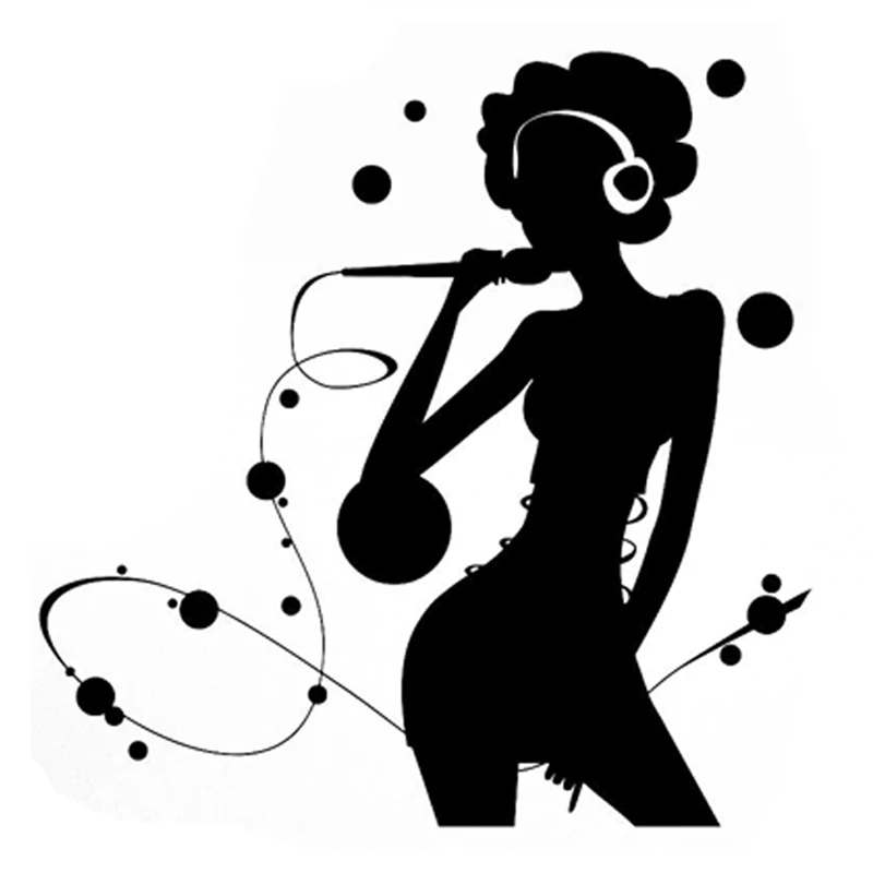 

Car-Stickers Pop Music Singer Silhouette Cover Scratch Waterproof for Bumper Laptop Suv Decal Auto Exterior Decoration KK16*16cm