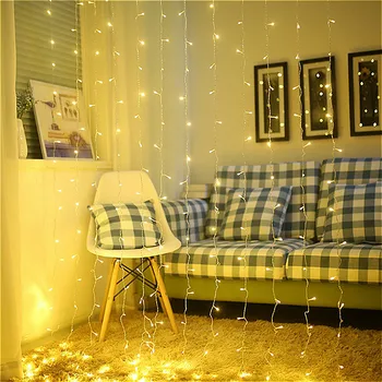 

3x1m 3x2m 3x3m led icicle led curtain fairy string lights fairy lights led Christmas light for Wedding home window party decor