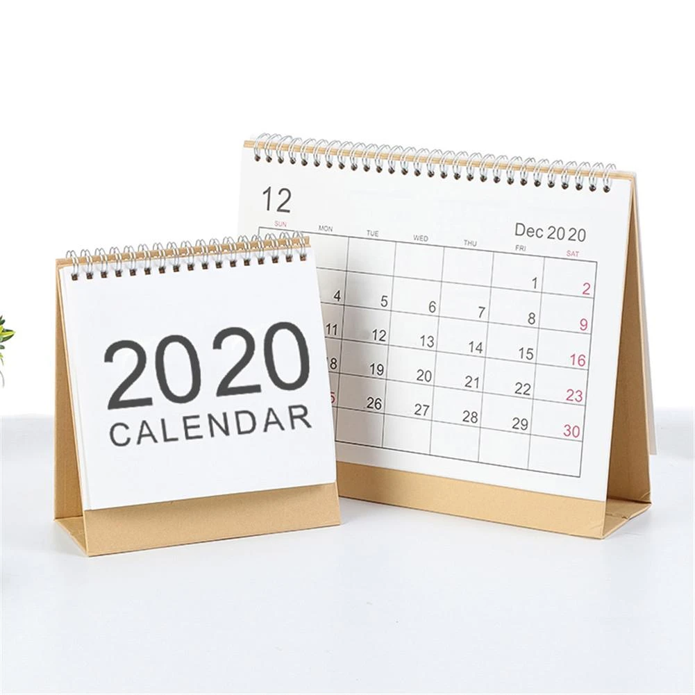 Calendario de escritorio 2019 2020 escritorio mensual calendario Flip  superior Stand Up Oficina tabla planificador fecha Bloc de notas para  familia de la Oficina|Calendarios de Adviento| - AliExpress