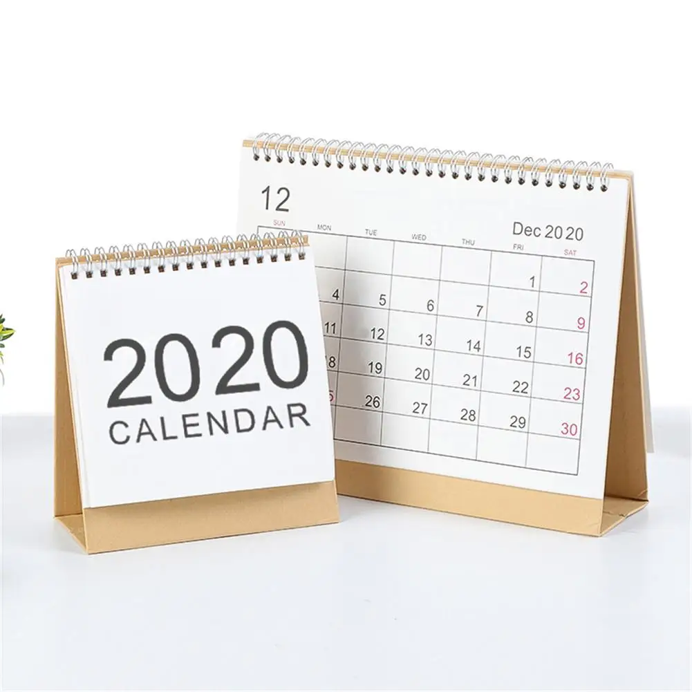 2019 2020 Monthly Desk Top Flip Calendar Desktop Calendars