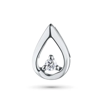 

Pendant in white gold with a diamond