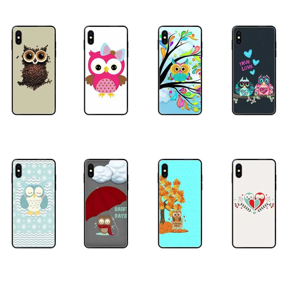 В продаже жесткий чехол с изображением милой совы для iPhone 11 12 Pro 5 5S SE 5C 6 6S 7 8X10 XR XS Plus