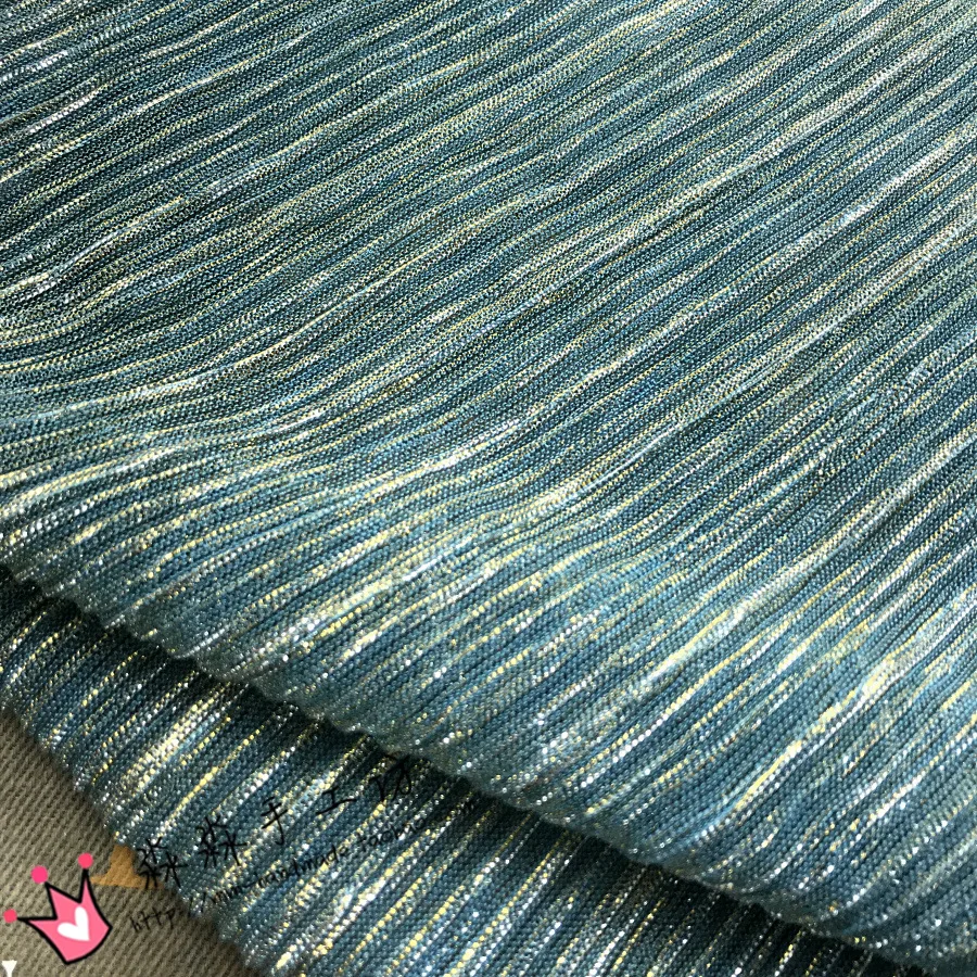 Молния рекомендуем зеленое озеро золото Сверхтонкий белый марли Плиссированные ткани перспективный ночной клуб дробленый материал