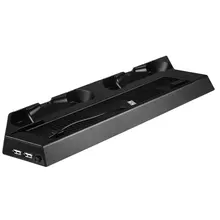 Подставка охлаждающий вентилятор зарядная станция для Playstation 4 PS4 Slim консоль черный