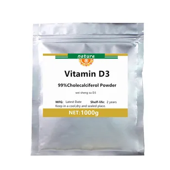 

High quality 99% Vitamin D3(Cholecalciferol) Powder,Promoting growth and bone calcification,Promote dental health,Food Grade
